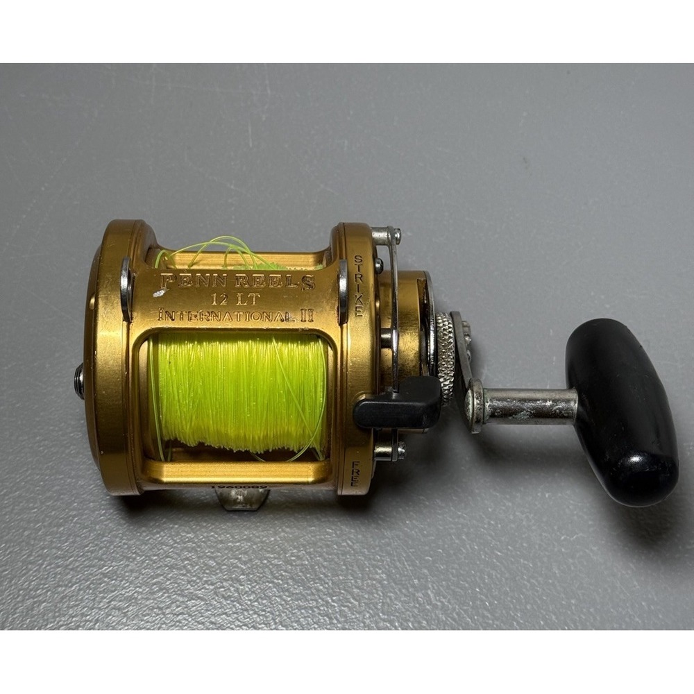 PENN INTERNATIONAL II 12LT Big Game Saltwater Trolling Reel Gold Made in USA